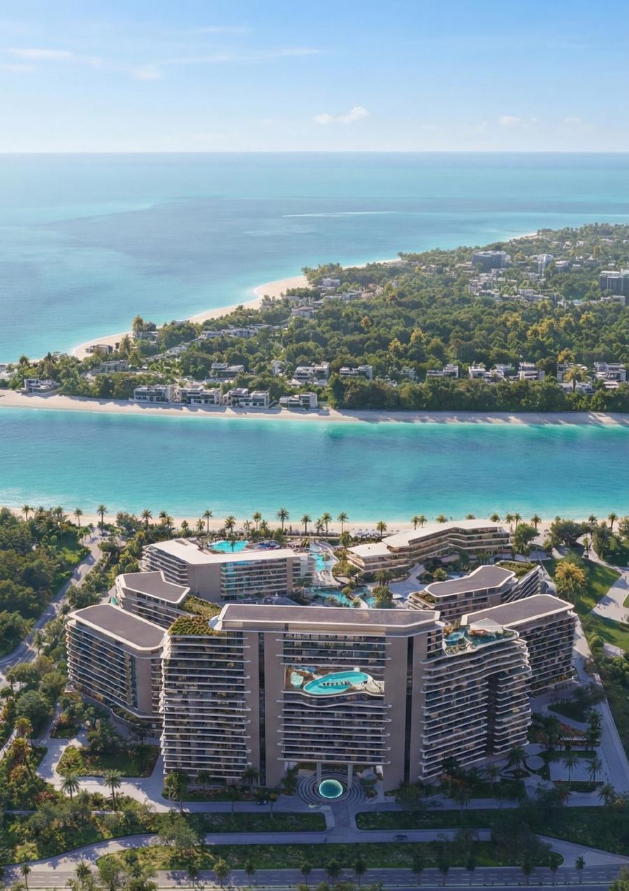 The Meriva Collection, vue aérienne sur la plage de Dubai Islands